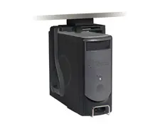 3M Display Materials and Syste Under Desk CPU Holder with Swivel, Black