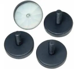 Peerless Industries Accessory Feet - 6 Pack, Use with DS-C555-4X2 - Black - - Converts PE
