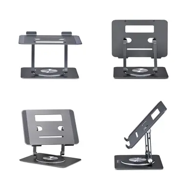 StarTech.com Rotating Laptop Stand, 360 Swivel, Ergonomic Desk Riser for Computer, Elevated, image 7