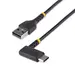StarTech.com 1 ft (30CM) USB-a to USB-C Fast Charging Cable, Rugged, Right-Angled, Charge & SY, image 5