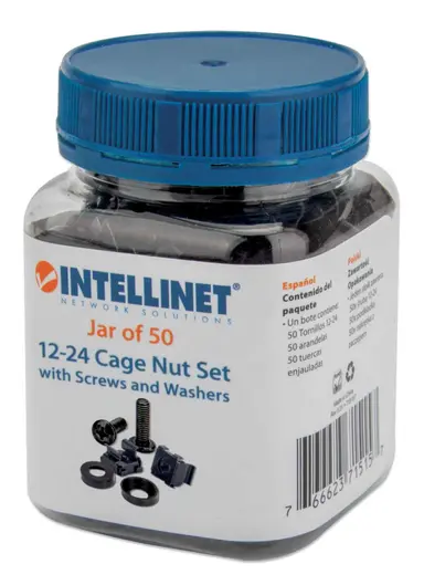Intellinet 12-24 Cage Nut Set, image 6