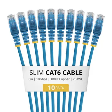 StarTech.com 10-Pack of Slim Cat6 Cables Is Ideal for Multiple Setups; Supports 10GBPS and 10, image 4