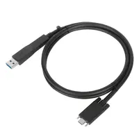 Targus 1M USB-C Male W/ Screw to USB-C Male Cable W/ USB-a Tether Black, image 3