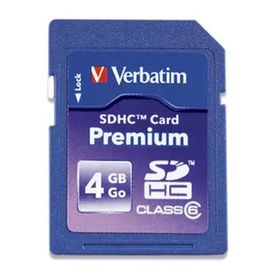 Verbatim Americas Flash Memory Card - 4 GB - SDHC Memory Card