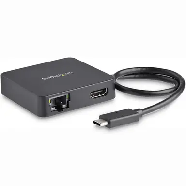 StarTech.com Portable 4-in-1 USB C Multiport Adapter USB Bus-Powered - 4K 30HZ HDMI Video/Gig