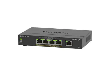 NETGEAR Switch - GS305EP - Wired - 1GBPS - Networking / Ports Qty: 5 - Gigabit Ethernet