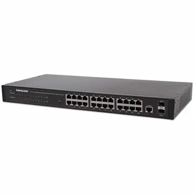 Intellinet 24-PORT Web-Managed Gigabit Ethernet Switch with 2 Sfp Ports
