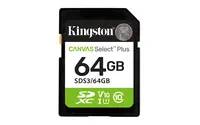 Kingston 64GB SDXC Canvas Select Plus GEN3 100MB/S C10 UHS-I U1 V10, image 3