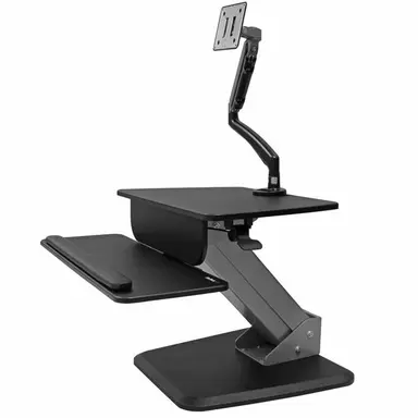 StarTech.com Turn Your Desk into a Sit-Stand Workspace with a Slim Monitor Mount That Feature