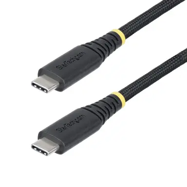 StarTech.com 10 ft (3M) USB-C Charging Cable, 240W (5A) PD Epr, Dual-Layer Silicone/Braided JA