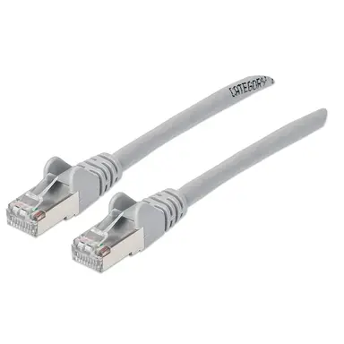 Intellinet Cat6a S/FTP Network Patch Cable, 1 FT., Gray