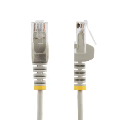 StarTech.com 15 ft Gray Slim Cat6 Ethernet Cable, Snagless, 100W PoE, UTP, LSZH, 28AWG Bare, image 6