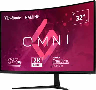 ViewSonic 32 in Omni Curved 165HZ QHD 1MS Gaming Monitor with Freesync Premium, 2560 × 1440, image 7
