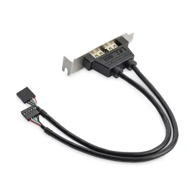 StarTech.com 2-Port USB a Female Low Profile Slot Plate Adapter - Add Two Extern