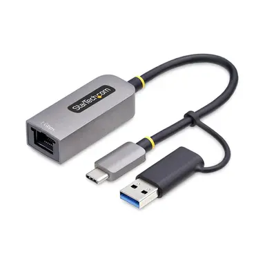 StarTech.com USB-C to Ethernet Adapter with USB-a Dongle, 10/100/1000MBPS, USB 3.0 to Gigabit, image 2