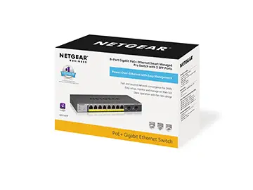 NETGEAR GS110TPV3 8-Port Gigabit PoE Ethernet Smart Managed Pro Switch with 2 SF, image 8