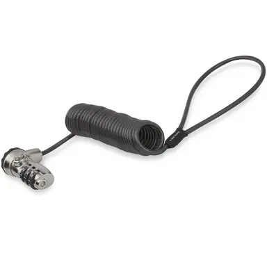 STARTECH.COM Laptop Combination Cable Lock - with 6 Ftself-Coiling Cable - Portable 3-DIGIT L, image 7