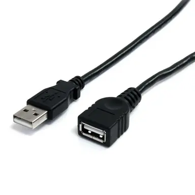 StarTech.com 3 FT Black USB 2.0 Extension Cable a to a - M/F