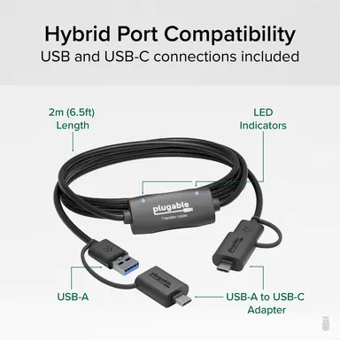 Plugable Technologies Plugable USB 3.0 Data Transfer Cable Transfer Data Between 2 Windows Pcs Bravu, image 7