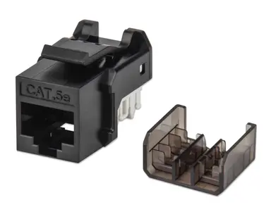 Intellinet Fastpunch Cat5e Keystone Jack UTP, Black, image 6