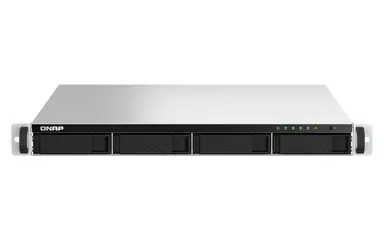 QNAP 1U 4-Bay NAS/Iscsi IP-SAN, Intel Ce.