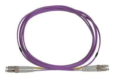 Intellinet 1 M LC to LC UPC Fiber Optic Patch Cable, 2.0 MM, Duplex, Ofnr, OM4 Multimode, V