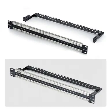 StarTech.com 48-Port 1U Blank Keystone Patch Panel with Cable Management Bar and Grounding WI, image 4