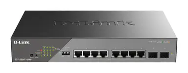 D-Link Systems DSS-200G Series 10-PORT Gigabit Surveillance POE Switch 130W POE Budget 8 Port, image 2