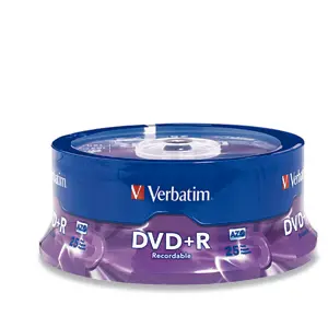 Verbatim Americas Verbatim Azo DVD+R 4.7GB 16X with Branded SURFACE-25PK Spindle