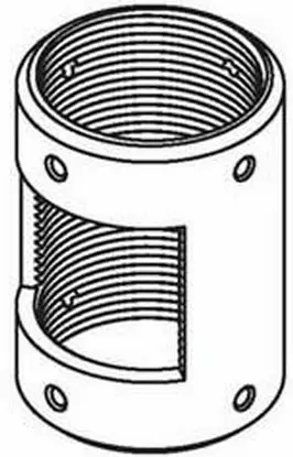 Peerless Industries Peerless Extension Column Connector W/Cord Management (Silver)