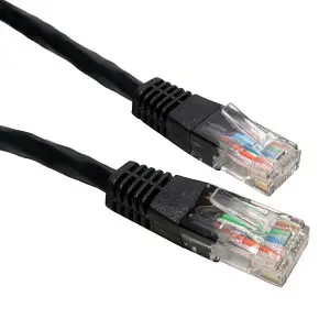 Intellinet 100 FT Black Cat5e Snagless Patch Cable