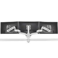 Chief Manufacturing KX Low-Profile Triple Monitor Arms Column Desk Mount White, image 3