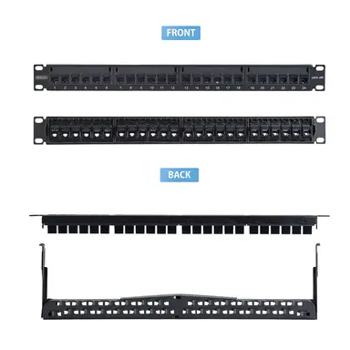 StarTech.com 24-Port 1U Feed-Through Patch Panel with Pre-Installed RJ45 UTP Inline Couplers;, image 6