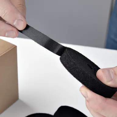 StarTech.com 4-Pack 15 ft (4.6 m) Hook and Loop Roll, 0.5 in Wide, Black, Cut-to-Size Reusable, image 6