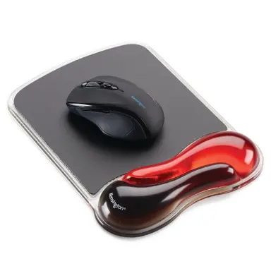 Kensington Computer Duo Gel Wave Mouse Pad Wrist Rest - Red, image 6