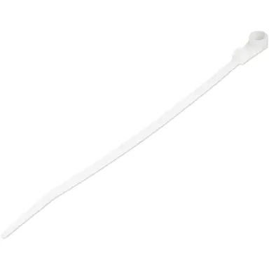 StarTech.com 100 Pack of Plastic Zip Ties with Screw Hole - 6 in
