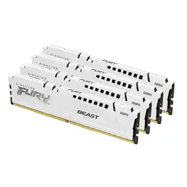 Kingston 128GB 5200MT/S DDR5 CL40 DIMM (Kit of 4) Fury Beast White XMP