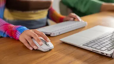 Logitech MX Anywhere 3S Compact Performance Mouse (Pale Gray), image 7