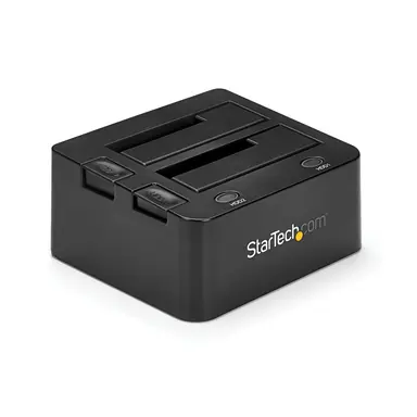 StarTech.com Dual-Bay Hard Drive Dock for 2.5 / 3.5 SATA Drives; SATA Iii (6.0 Gbps) HDD/SSD;