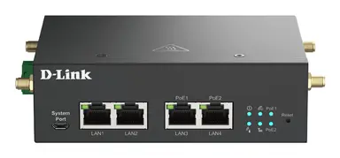 D-Link Systems D-Link 5 GB POE Modem with 4 LAN Ports Dual Sim Slots And Rugged Desi