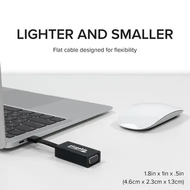 Plugable Technologies USB C to VGA Adapter, Thunderbolt 3 to VGA Adapter Compatible with MacBook Pro, image 8