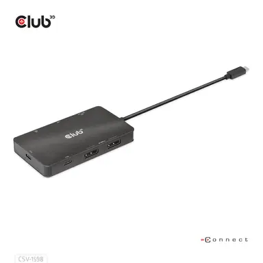 Club 3D B.V USBGEN2 Typec to 2X DP 4K60HZ 7IN1 Dock, image 7