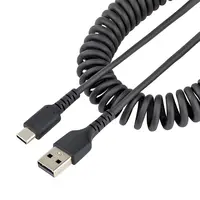 StarTech.com 3 ft USB a to C Charging Cable Coiled M/M, image 3