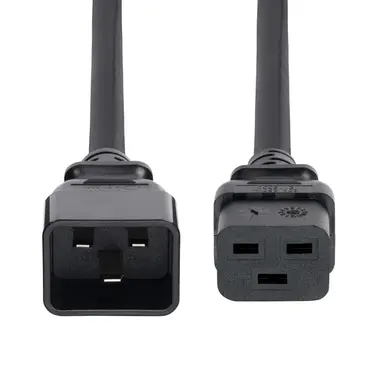 StarTech.com 2 ft (60CM) Heavy Duty Extension Cord, IEC 60320 C19 to C20 Power Extension Cable, image 5