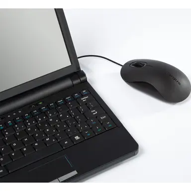 Targus Mouse - Optical - Buttons Qty: 3 - Wired - USB - Black - Work with Effortless, image 8