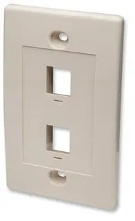 Intellinet 2 Outlet Ivory Wall Plate