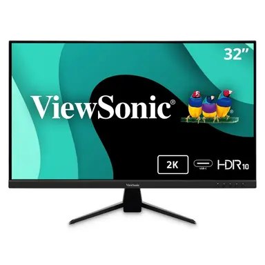 ViewSonic 32 in 1440P IPS Monitor with 65W USB C, HDMI, DP, and HDR10.