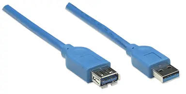 Manhattan - Strategic 10 FT USB 3.0 Cable Am-AF Blu, image 6