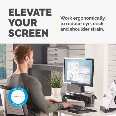 Fellowes Modern, Lightweight Design with Built-in Storage, image 6