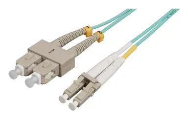 Intellinet 1 M LC to SC UPC Fiber Optic Patch Cable, 2.0 MM, Duplex, Ofnr, OM4 Multimode, image 6